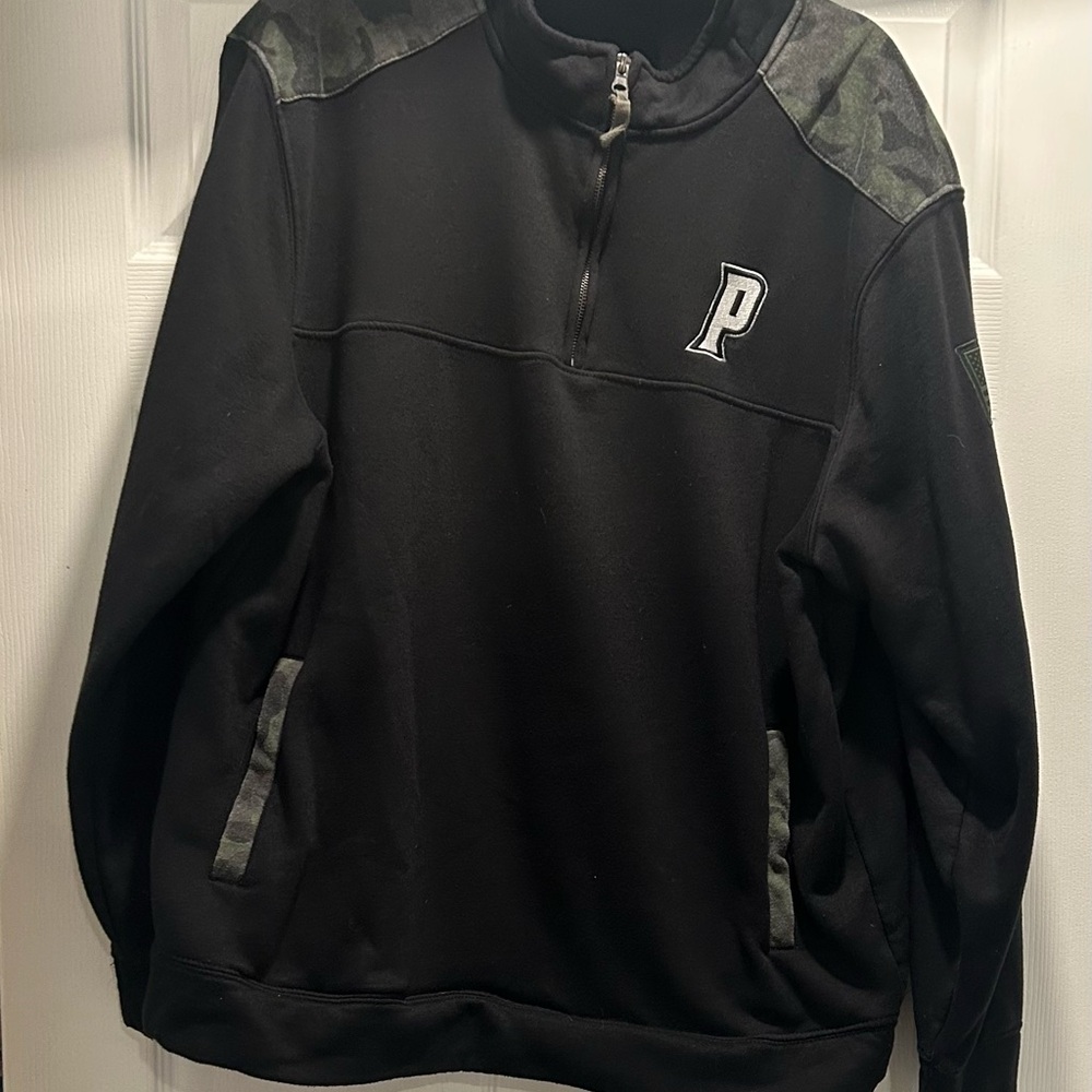 Colosseum Providence CollegeBlack Pullover w/Flag Patch and Camouflage Detail